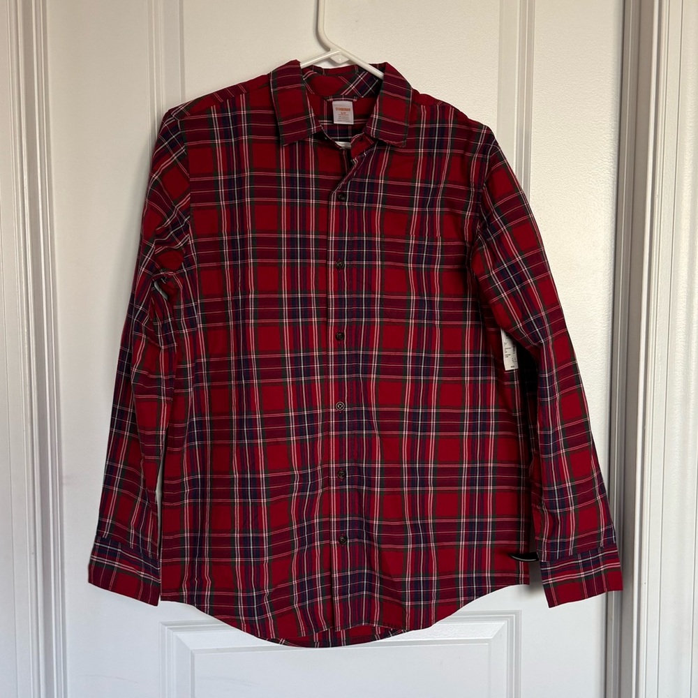 Classic Red Plaid Men's Shirt - NWT